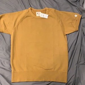Todd Snyder x Champion Weighted t-shirt. Thick collar, sleeves and bottom band